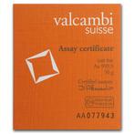 50 gram - Goud .999 - Valcambi, Switzerland, 50 gram Cast