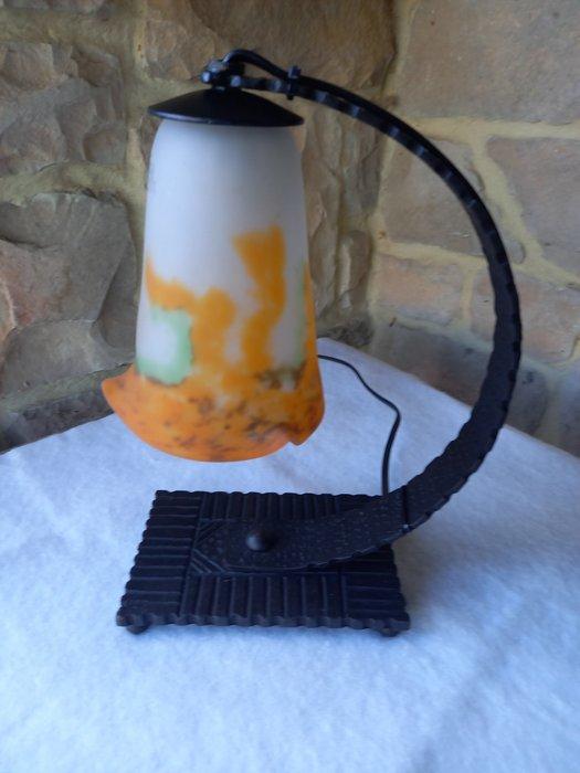Muller Frères - Tafellamp - muller freres, IJzer, Smeedijzer, Antiek en Kunst, Kunst | Designobjecten