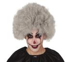 Halloween Afro Pruik Grijs, Verzenden, Nieuw