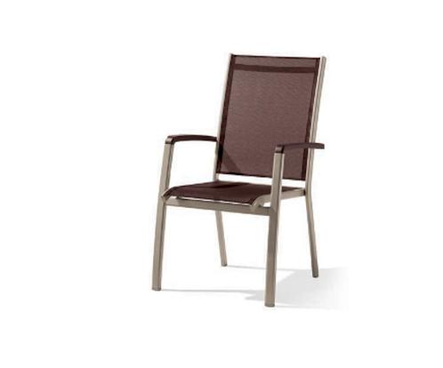 Sieger Bodega stapelbare aluminium tuinstoel -, Tuin en Terras, Tuinstoelen, Ophalen of Verzenden