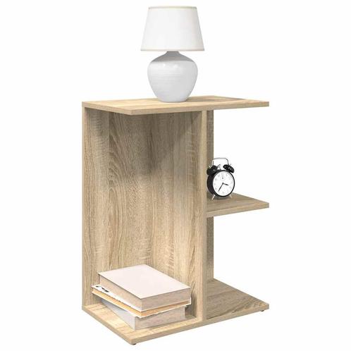 vidaXL Nachtkastjes 2 st 46,5x29x61 cm bewerkt hout sonoma, Huis en Inrichting, Slaapkamer | Nachtkastjes, Nieuw, Verzenden