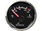 Wema Silver series Watertemperatuur meter - NMEA2000 - Zwart, Watersport en Boten, Ophalen of Verzenden, Nieuw