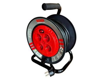 Veiling - Kabelhaspel - Verlengsnoer - 4 Stopcontacten - 25M beschikbaar voor biedingen