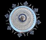 Plafondlamp - metaal, kristal, Antiek en Kunst