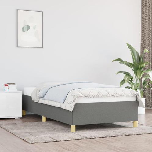 Bedframe 90x190 Stof Grijs - Tweedekansje - OP=OP!, Huis en Inrichting, Slaapkamer | Bedden, 90 cm, 190 cm of minder, Grijs, Nieuw