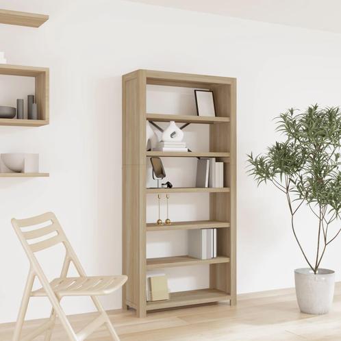 vidaXL Boekenkast met 6 schappen 80x30x170 cm massief, Huis en Inrichting, Kasten | Boekenkasten, 25 tot 50 cm, Nieuw, Overige houtsoorten