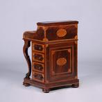 Uitzonderlijk rijk uitgevoerde Davenport met harlekijn  de, Ophalen of Verzenden