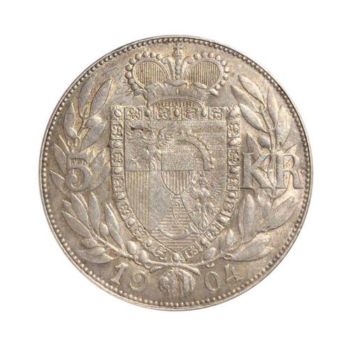 Liechtenstein. John II (Johann II).. 5 Kroner 1904, Postzegels en Munten, Munten | Europa | Niet-Euromunten