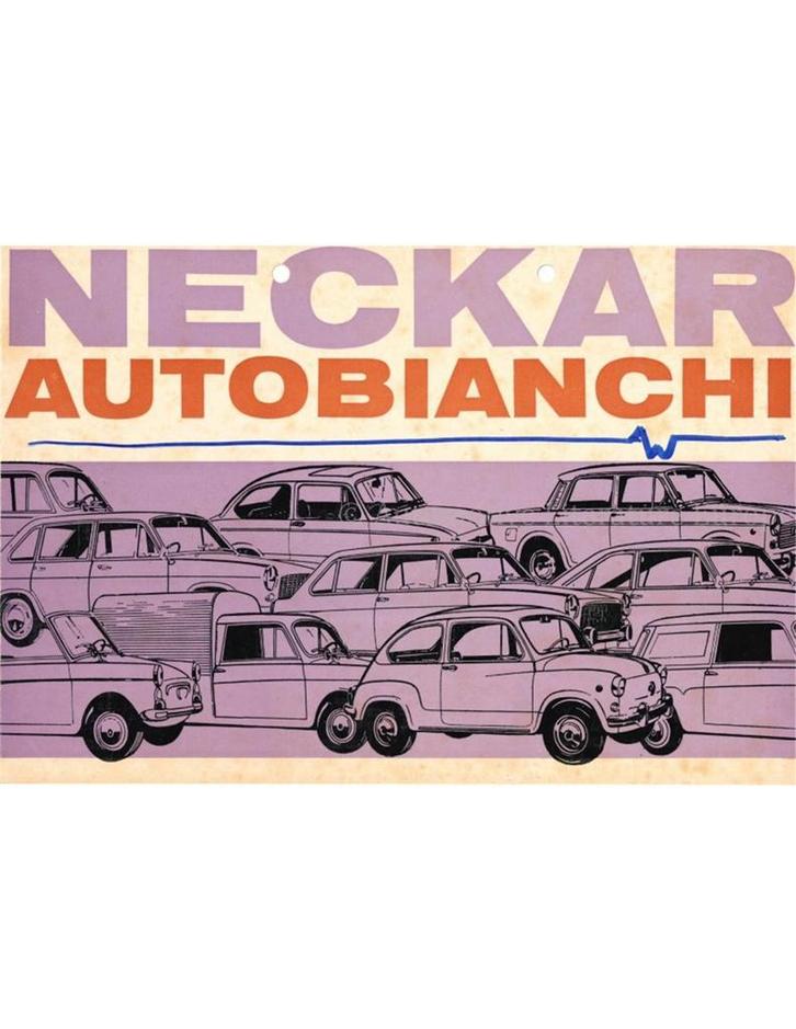 1967 NECKAR | AUTOBIANCHI PROGRAMMA BROCHURE NEDERLANDS, Boeken, Auto's | Folders en Tijdschriften