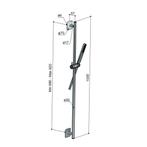 Glijstangset Hotbath Gal 100 cm Met Doucheslang 150 cm En, Ophalen of Verzenden, Nieuw