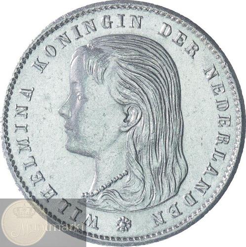 Nederland. Wilhelmina. 25 Cents 1897 KWALITEIT (Zonder, Postzegels en Munten, Munten | Nederland
