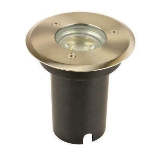 Grondspot Rond LED RVS - Gu10 LED 5W - Rond en Vierkant, Tuin en Terras, Buitenverlichting, Waterbestendig, Led, Netvoeding, Minder dan 50 watt