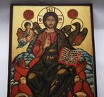 Icoon - Icoon van Christus Pantocrator en de Vier, Antiek en Kunst