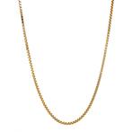 Gouden lengtecollier venetiaan 52 cm 18 karaat, Verzenden, Zo goed als nieuw, Goud, Goud