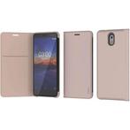 Slim Flip Cover hoesje voor Nokia 3.1 - Beige, Ophalen of Verzenden, Zo goed als nieuw
