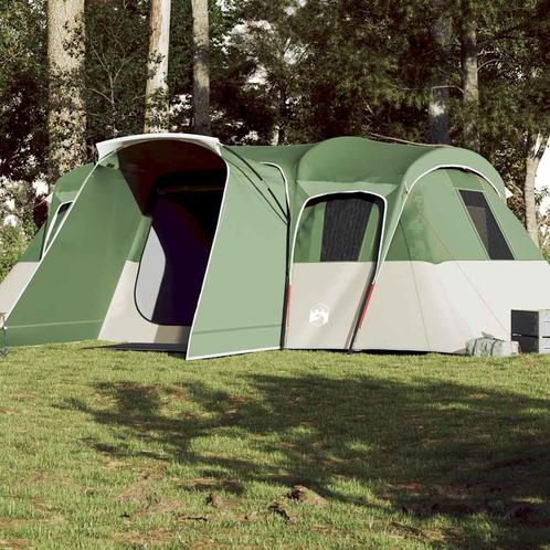 vidaXL Tunneltent 16-persoons waterdicht groen, Caravans en Kamperen, Tenten, Nieuw, tot en met 2, Verzenden