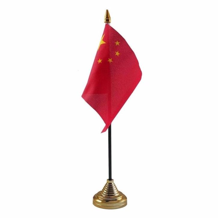 China versiering tafelvlag 10 x 15 cm - China versiering, Hobby en Vrije tijd, Feestartikelen, Ophalen of Verzenden
