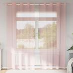 vidaXL Gordijnen voile met doorvoertules 2 st 140x245 cm, Verzenden, Nieuw