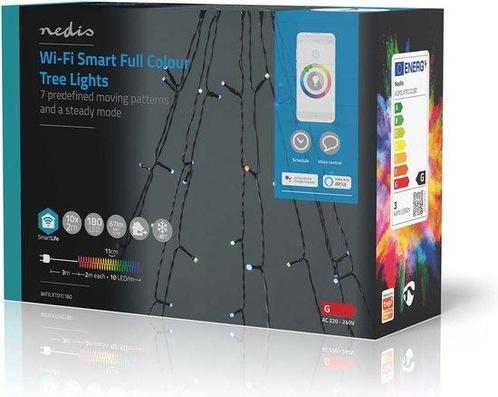 Nedis SmartLife-kerstverlichting - Boom - Wi-Fi - RGB - 180, Diversen, Kerst, Zo goed als nieuw, Ophalen of Verzenden