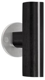 Vaste (Kast)Knop PIET BOON PBT22V/50 mat rvs/eikenhout zwart, Verzenden, Nieuw
