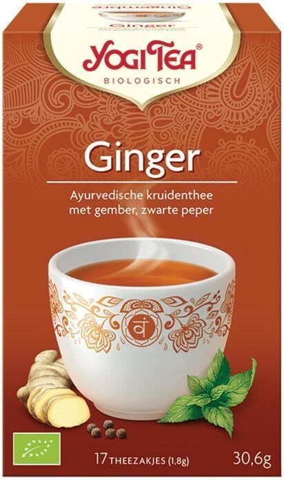 YOGI TEA GINGER THEE DOOSJE 17 ZAKJES, Diversen, Levensmiddelen, Verzenden