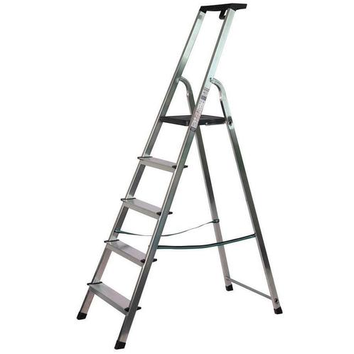 Maxall Huishoudtrap 5 treden h173cm p105cm, Doe-het-zelf en Verbouw, Ladders en Trappen, Nieuw, Ophalen of Verzenden