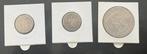 Nederland. 1/2, 2 1/2 Gulden 1848/1858, 3 stuks (Zonder, Postzegels en Munten, Munten | Nederland