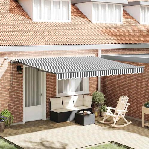 vidaXL Luifel automatisch uittrekbaar LED 400x300 cm, Tuin en Terras, Zonneschermen, Nieuw, Verzenden