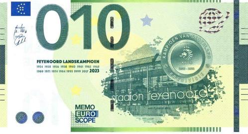 Feyenoord kampioenschap 0-eurobiljet 2023, Postzegels en Munten, Bankbiljetten | Europa | Eurobiljetten, Los biljet, Overige landen