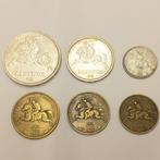 Litouwen. 6 verschiedene Münzen 1925- 1936