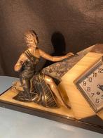 Pendule - Art Deco Marmer, Metaal - 1930-1940