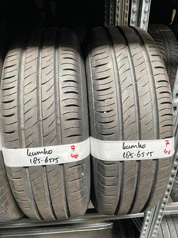 185-65-15 Kumho Zomerbanden 7mm Incl Montage 185 65 15 beschikbaar voor biedingen