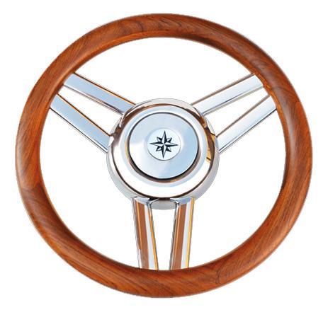 ALLPA STUURWIEL MODEL-26L TEAK 35 CM, Watersport en Boten, Bootonderdelen, Nieuw, Zeilboot of Motorboot, Ophalen of Verzenden