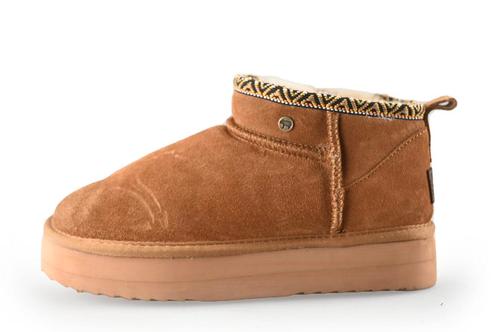 Warmbat Enkellaarzen in maat 37 Cognac | 10% extra korting, Kleding | Dames, Schoenen, Overige kleuren, Gedragen, Lage of Enkellaarzen