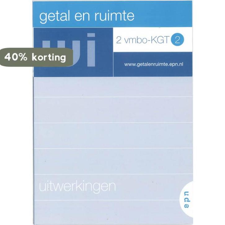 Getal en ruimte 2 Vmbo-KGT 2 Uitwerkingen 9789011084704, Boeken, Schoolboeken, Gelezen, Verzenden
