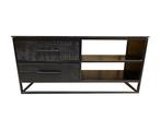 TV-meubel Grace Black 118 cm breed, Ophalen of Verzenden, Nieuw