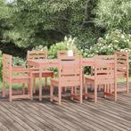 vidaXL 7-delige Tuinset massief douglashout, Tuin en Terras, Tuinsets en Loungesets, Verzenden, Nieuw, 7 zitplaatsen, Tuinset