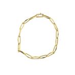 Gouden closed forever armband (Schakelarmband), Sieraden, Tassen en Uiterlijk, Armbanden, Ophalen of Verzenden, Gebruikt, Overige kleuren