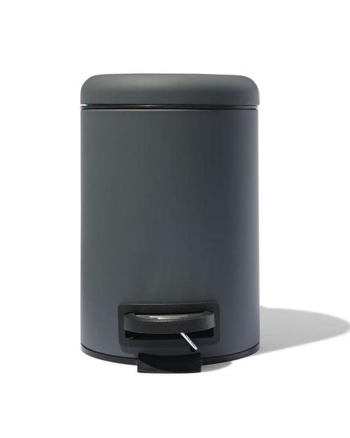 HEMA Pedaalemmer 3L donkergrijs, Huis en Inrichting, Woonaccessoires | Prullenbakken, Nieuw, Verzenden
