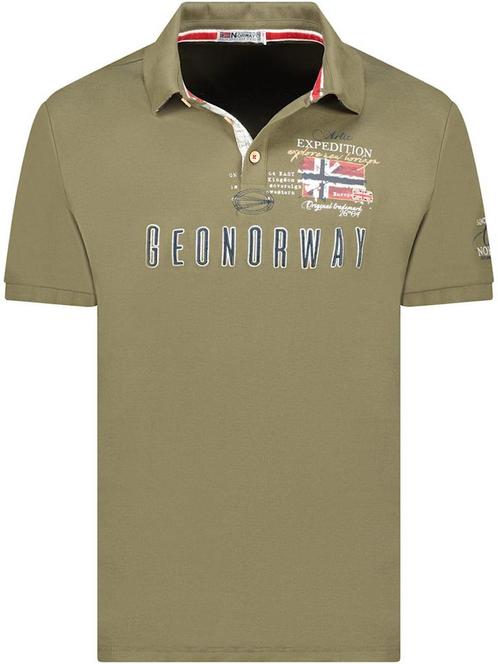 Geographical Norway Expedition Heren Polo Katoen Kason Kaki, Kleding | Heren, Polo's, Nieuw, Verzenden