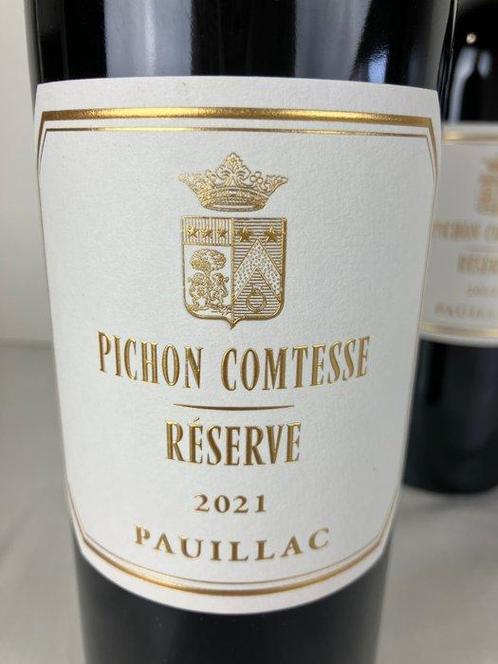 2021 Pichon Comtesse Réserve - Bordeaux, Pauillac - 3, Verzamelen, Wijnen