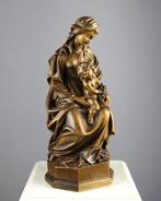 Val Gardena - Snijwerk, Wondermooie Maria met Kind - 27 cm -