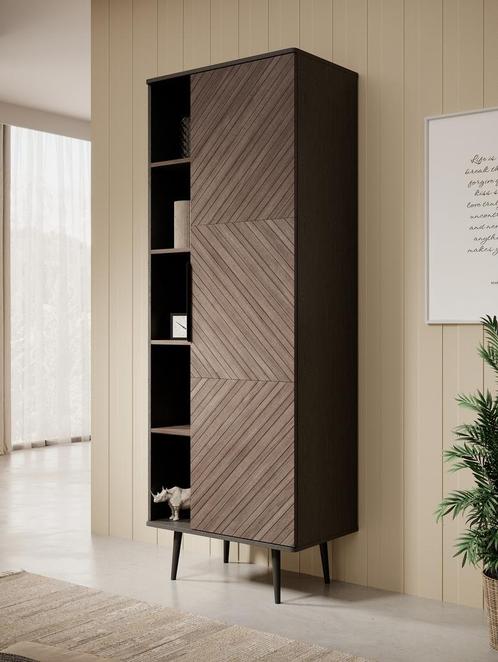 Boekenkast donker eiken zwart eiken 70cm, Huis en Inrichting, Kasten | Boekenkasten, 25 tot 50 cm, Nieuw, 150 tot 200 cm, 50 tot 100 cm