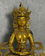 Tara (Amitayus) 29.5 cm / 2.6 kg - Brons - Nepal - Eind 20e, Antiek en Kunst