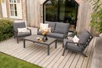 VDG Atlanta stoel-bank loungeset - 4-delig, Tuin en Terras, Verzenden, Nieuw, Overige materialen, Loungeset