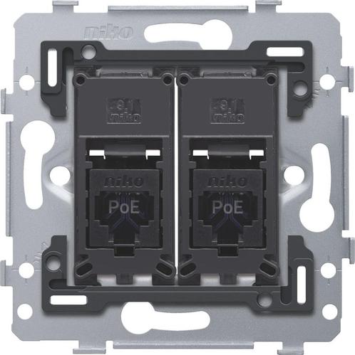 Dual RJ45 UTP Cat6 PoE++ Netwerkverbinding Basis - 170-79262, Doe-het-zelf en Verbouw, Elektra en Kabels, Overige typen, Nieuw