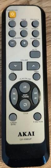 Afstandsbediening Akai qx-4580uf, Audio, Tv en Foto, Afstandsbedieningen, Origineel, Nieuw, Ophalen of Verzenden