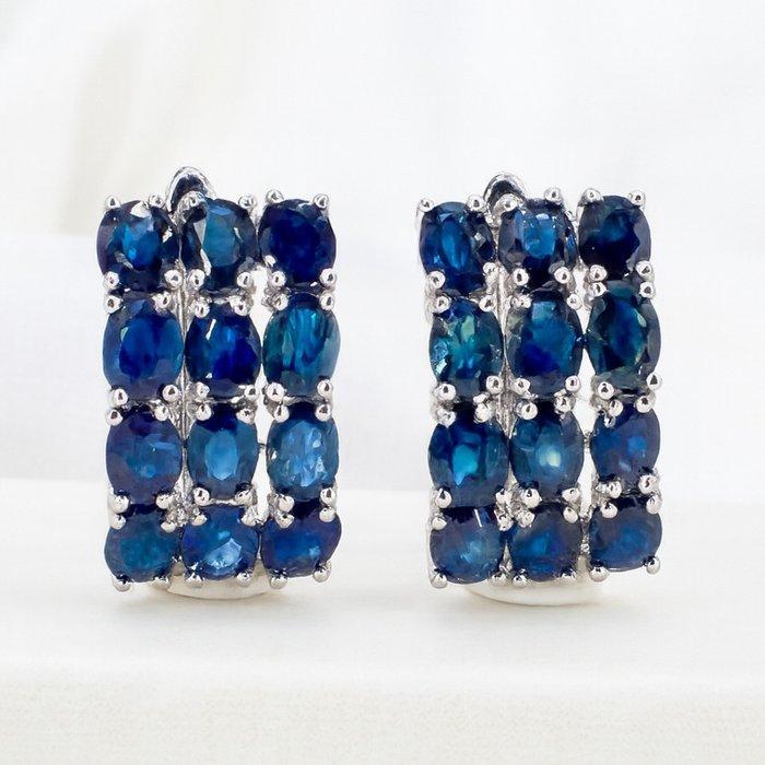 Zonder Minimumprijs - Oorbellen Verguld Saffier - 18K goud, Sieraden, Tassen en Uiterlijk, Oorbellen