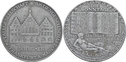 Medaille 1943 Frankfurt-stadt, Postzegels en Munten, Penningen en Medailles, Verzenden