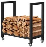 Haardhoutopslag - Design Houtrek - Trolley 65x30x68cm, Huis en Inrichting, Ophalen of Verzenden, Nieuw, Hout, Vrijstaand